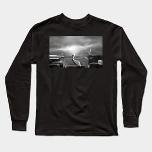 CONTEMPLATING THE PELICAN Long Sleeve T-Shirt